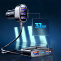 Nabíječka do auta Joyroom JR-CL03 5× USB 6.2A černá