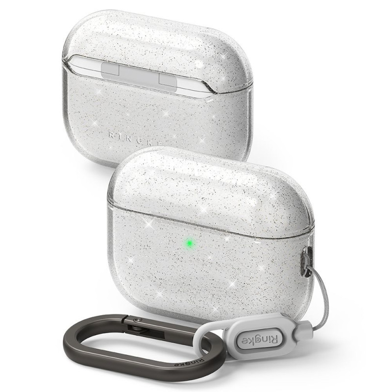 Pouzdro Ringke AIR APPLE AIRPODS PRO 3 GLITTER CLEAR pro Apple AirPods Pro 3. generace - clear (glitter)