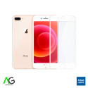 BLUE STAR Ochranné sklo 3D FULL-COVER 0.3mm pro iPhone 6 Plus/6S Plus/7 Plus/8 Plus, BÍLÝ rámeček