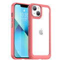 AG PREMIUM Outer Space Case Pevné pouzdro pro iPhone 14 Plus s gelovým rámečkem červené
