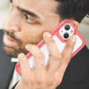 AG PREMIUM Outer Space Case Pevné pouzdro pro iPhone 14 Plus s gelovým rámečkem červené