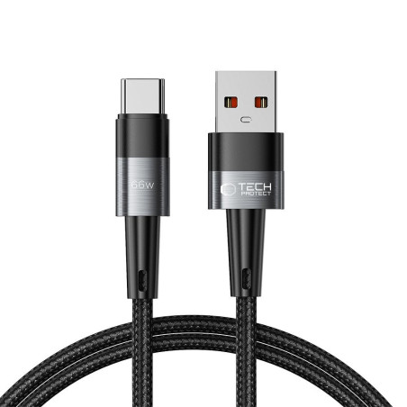 Kabel Tech-Protect ULTRABOOST USB-A/USB-C 66W 6A 100 cm šedý