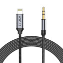 Kabel Tech-Protect ULTRABOOST Lightning na AUX 3,5 mm 100 cm černý