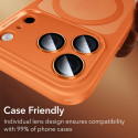 Ochranné sklo ESR ARMO na fotoaparát pro iPhone – orange