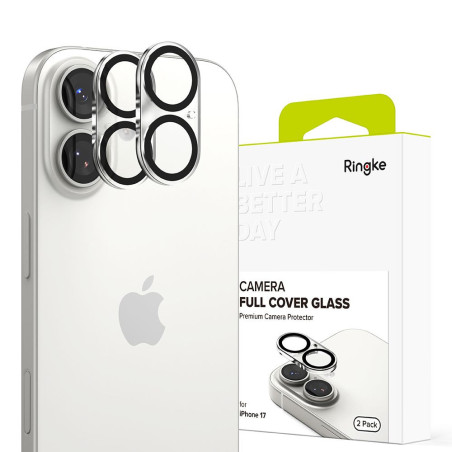 Ochranné sklo Ringke CAMERA FULL COVER 2-PACK iPhone 17 - black