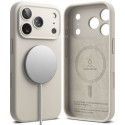 Kryt Ringke SILICONE MAGNETIC MAGSAFE pro iPhone 17 Pro - stone