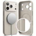 Kryt Ringke SILICONE MAGNETIC MAGSAFE pro iPhone 17 Pro - stone