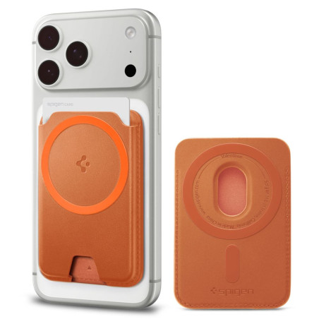 Držák na karty Spigen VALENTINUS MAGFIT+ MagSafe - metallic orange