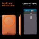 Držák na karty Spigen VALENTINUS MAGFIT+ MagSafe - metallic orange