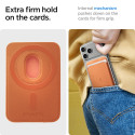 Držák Spigen VALENTINUS MagSafe na kartu - metallic orange