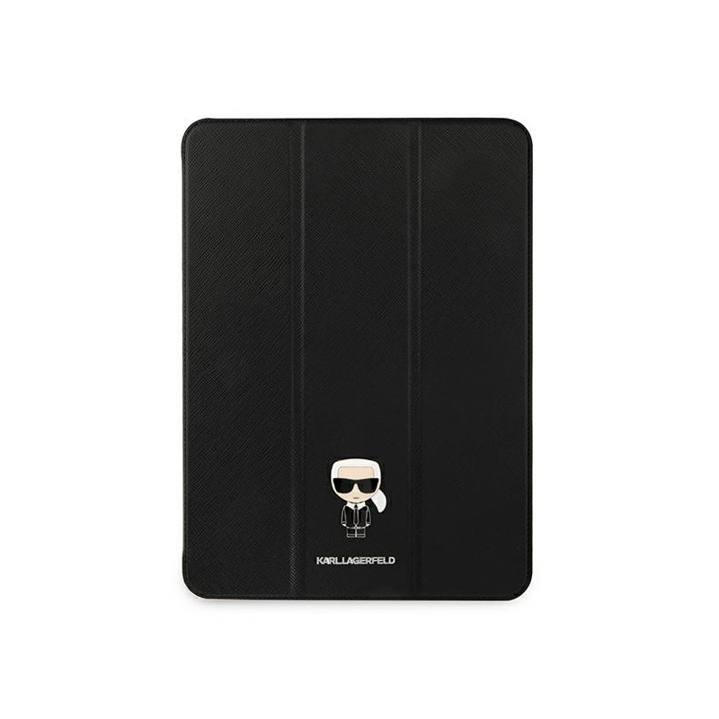 Etui Karl Lagerfeld Saffiano Ikonic Karl na iPad 11" Pro 2021 - czarne
