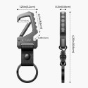 Brelok Tech-Protect SLIDELOCK pro klíče gunmetal
