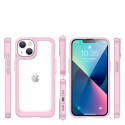 AG PREMIUM Outer Space Case Pevné pouzdro pro iPhone 14 Plus s gelovým rámečkem růžové