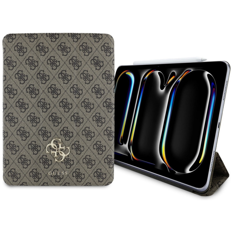 Etui Guess Magnetic 4G Big Logo na iPad Pro 11" 2024 - brązowe