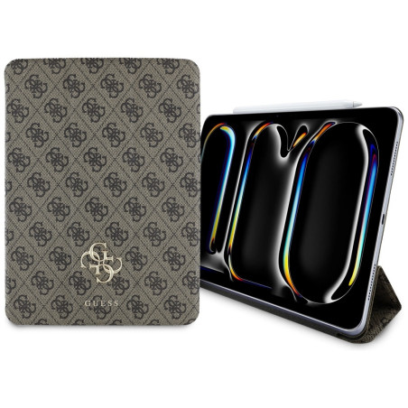Etui Guess Magnetic 4G Big Logo na iPad Pro 11" 2024 - brązowe