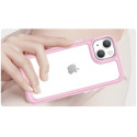 AG PREMIUM Outer Space Case Pevné pouzdro pro iPhone 14 Plus s gelovým rámečkem růžové
