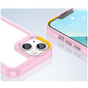 AG PREMIUM Outer Space Case Pevné pouzdro pro iPhone 14 Plus s gelovým rámečkem růžové