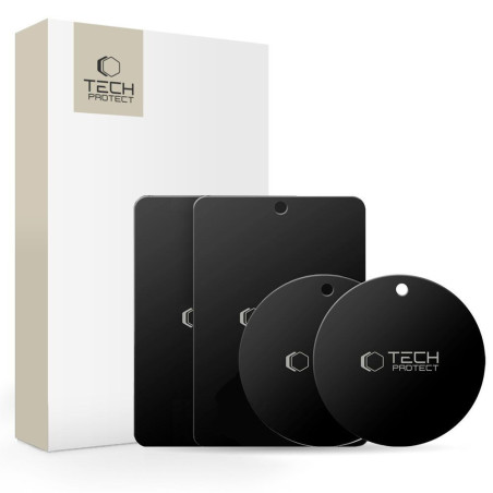 Držák Tech-Protect METALPLATE pro auto – černá (4 ks)