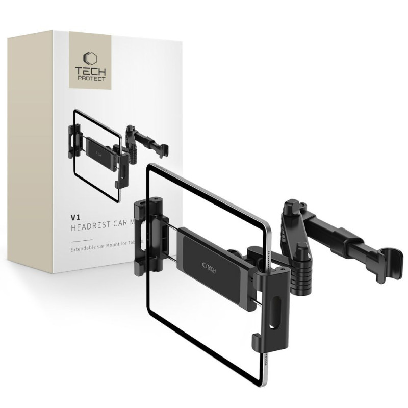 Držák Tech-Protect V1 Stretchable pro tablet/telefon do auta - černý