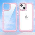 AG PREMIUM Outer Space Case Pevné pouzdro pro iPhone 14 Plus s gelovým rámečkem růžové