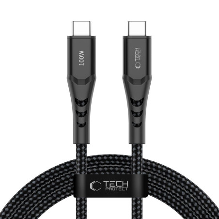 Kabel Tech-Protect UB11T USB-C PD 100W 200 cm černý