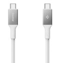 Kabel Spigen EB10015CC ESSENTIAL TYPE-C 100W 150cm bílý