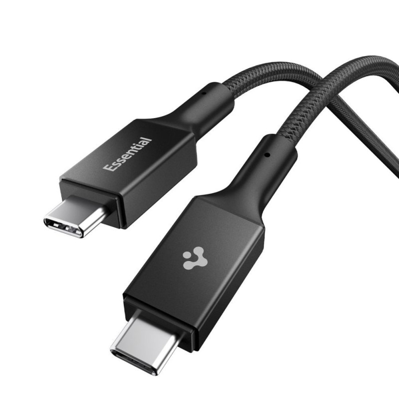 Kabel Spigen EB10015CC ESSENTIAL TYPE-C pro zařízení - černý