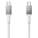 Kabel Spigen EB24015CC ESSENTIAL USB-C 240W 150 cm - bílá