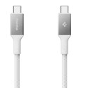 Kabel Spigen EB10010CC Essential USB‑C 100W 100cm bílý