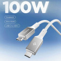 Kabel Spigen EB10010CC Essential USB‑C 100W 100cm bílý