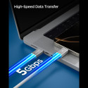 Kabel Spigen EB10010CC Essential USB‑C 100W 100cm bílý