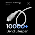 Kabel Spigen EB10010CC Essential USB‑C 100W 100cm bílý