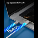 Kabel Spigen EB10020CC Essential USB‑C 100W 5Gb/s 200 cm bílý