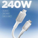 Kabel Spigen EB24012CC Essential USB‑C 240W 40 Gb/s bílý