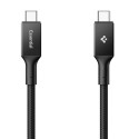 Kabel Spigen EB10010CC ESSENTIAL TYPE-C 100W 1m černý