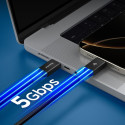 Kabel Spigen EB10010CC ESSENTIAL TYPE-C 100W 1m černý