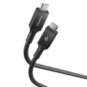 Kabel Spigen EB10020CC Essential 100W 5 Gb/s 200 cm černý