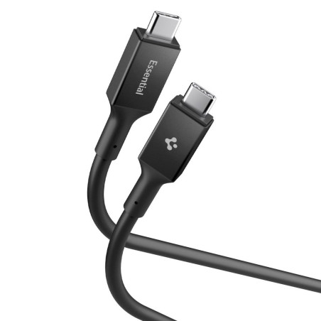 Kabel Spigen EB10020CC Essential 100W 5 Gb/s 200 cm černý