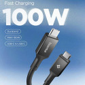 Kabel Spigen EB10020CC Essential 100W 5 Gb/s 200 cm černý