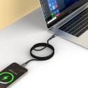 Tech-Protect UltraBoost DNA MagTwist USB-C kabel 100W – iron grey