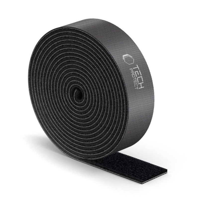 Organizér na kabely TECH-PROTECT VELCRO CABLE ORGANIZER 300CM pro kabely - černý