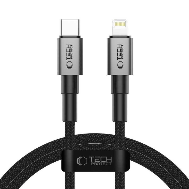 Kabel Tech-Protect ULTRABOOST DNA LIGHTNING CABLE PD 27W / 3A 100CM pro Apple Lightning - iron grey