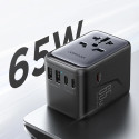 Cestovní adaptér Joyroom JR-TCW02 65W univerzální EU / US / JP / AU / UK / CN - černý