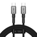 Kabel Tech-Protect ULTRABOOST DNA USB-C 60W 3A 2m - iron grey