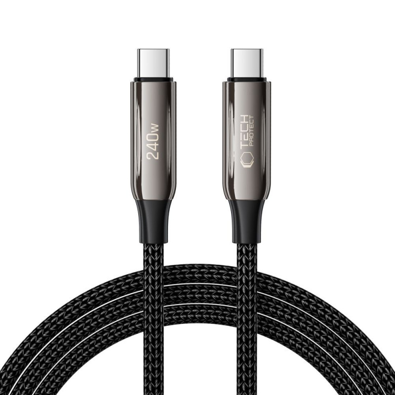Kabel Tech-Protect UB10T ULTRABOOST TYPE-C pro PD 240W / QC4.0 - černý