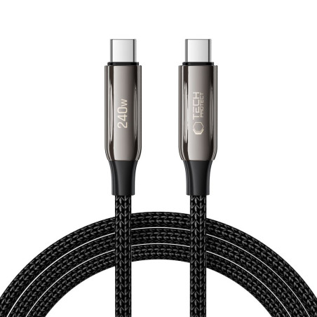 Kabel Tech-Protect UB10T USB-C PD 240W QC4.0 2 m - černý