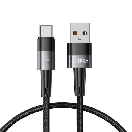 Kabel Tech-Protect ULTRABOOST 66W/6A 50 cm USB-A/USB-C - šedý
