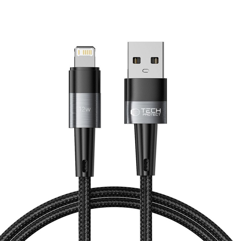Kabel Tech-Protect ULTRABOOST pro zařízení s Lightning - šedá