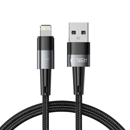 Kabel Tech-Protect ULTRABOOST Lightning 12W 2,4A 100cm šedý
