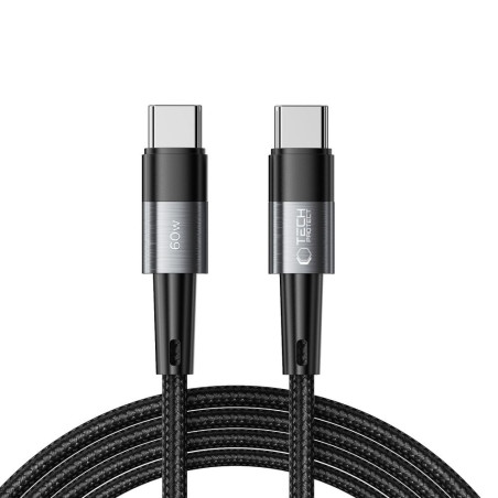 Kabel Tech-Protect ULTRABOOST USB-C 60W/3A 2m šedý